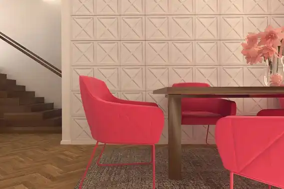 Elkamino Dom projektas - plyta interjere